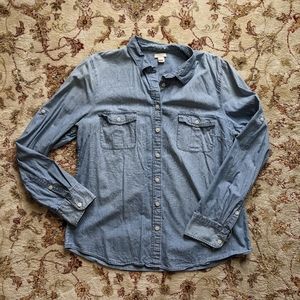J. Crew chambray button shirt